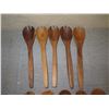 Image 2 : Qty 10 Wooden Spoons & Sporks 12"L