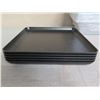 Image 2 : Qty 15 Square White Serving Dishes 12" Square & 10 Black Trays 12"L x 10"W