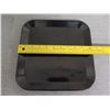 Image 8 : Qty 15 Square White Serving Dishes 12" Square & 10 Black Trays 12"L x 10"W