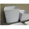 Image 2 : Qty Approx. 25 Misc Size White Serving Dishes & Black Bowls