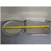 Image 8 : Multiple Rectangle & Round Metal Serving Trays - Misc Sizes