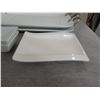 Image 8 : Misc Serving Dishes: Pitcher, Square Dishes, Rectangle Trays w/ Metal Handles, etc