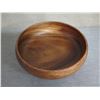 Image 2 : Qty 9 Wooden Calabash Bowls  9" Diameter x 3"H