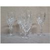Image 2 : Qty 5 Wine & Parfait Stemmed Glasses 8"H