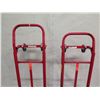 Image 2 : Qty 2 Milwaukee 0910 Red Convertible Folding Hand Truck Carts