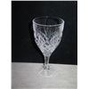 Image 2 : Qty 25 Stemmed Wine Glasses (8" Tall) w/ Plastic Rack