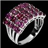 Image 2 : Natural  Rhodolite Garnet Ring