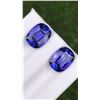 Image 1 : Natural Cushion Tanzanite Pair 6.73 Carats - VVS