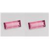 Image 1 : Natural Baguette Pink Tourmaline Pair - VVS