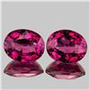 Image 1 : Natural  AAA Raspberry Pink Rhodolite Garnet Pair - FL