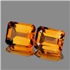 Image 1 : NATURAL GOLDEN ORANGE CITRINE PAIR - FL