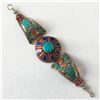 Image 2 : Tibet Hand Made Multi Stone Bracelet