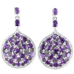 NATURAL AAA PURPLE AMETHYST Earrings