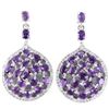 Image 1 : NATURAL AAA PURPLE AMETHYST Earrings