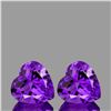 Image 1 : Natural Purple Amethyst Heart Pair {Flawless-VVS1}