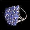 Image 2 : Natural Blue Tanzanite 37.48 Cts Ring