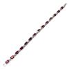 Image 2 : Natural  7x5mm Rhodolite Garnet Bracelet