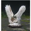 Image 2 : Hand carved Antler 3D Landing Eagle Pair