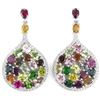 Image 1 : NATURAL MULTI COLOR TOURMALINE Earrings