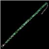 Image 1 : Natural Top Rich Green Emerald Bracelet