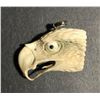 Image 1 : Hand Carved Antler 3D Eagle Pendant