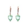 Genuine 22.65 ctw Blue Topaz & Diamond Earrings 14KT Rose Gold - REF-65R3P