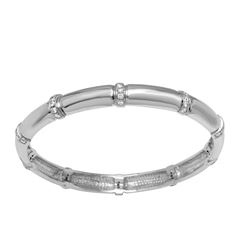 Natural 1 CTW Diamond Bracelet 14K White Gold - REF-227Y7N