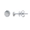Image 1 : Natural 0.05 CTW Diamond Earrings 14K White Gold - REF-17M3F