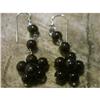 Image 1 : STERLING SILVER Estate RARE GARNET Earrings  #1383436