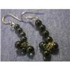 Image 1 : STERLING SILVER Estate RARE HEMATITE Earrings #1383444