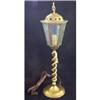 Image 1 : Lamp Table Brass English Barley Twist Stem #1383809