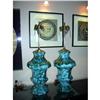 Antique Spanish Majolica  Lamps #1384137