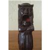 Image 1 : French Breton Wooden Man Nutcracker Signed 19C #1394684