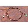 Image 1 : HAWAii Sterling BRACELET Hula & PALM Charms #1395380
