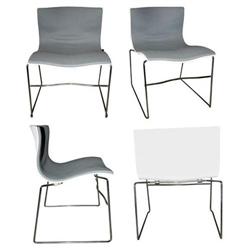 "knoll"  hankerchief chairs, set of 4 #1413141