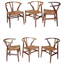 Hans Wegner, Set of 6 chairs (modern eames era)#1413145