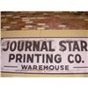 Vintage Newspaper Journal Star Warehouse Sign #1413234