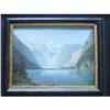 Bernhardt Fiedler Oil Painting, Blue Lake #1413248