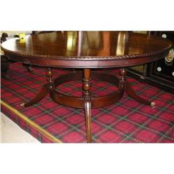 Round Regency Style Mahogany Dining Table #1413359