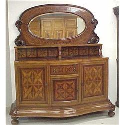 EXOTIC  MARQUETRY BUFFET/SERVER/SIDEBOARD #1413372