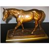 Signed Bronze Horse sculpture by American #1413566