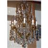 Image 1 : 10 lights French Chandelier  bronze  crystal #1413776