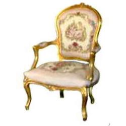 LOUIS XV STYLE GOBLAIN GILTWOOD ARMCHAIR #1423773