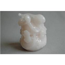 Carved  Solid  Jade  Figure. #1423973
