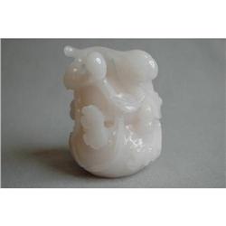 Carved  Solid  Jade  Figure. #1423973