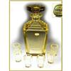 Image 1 : MOSER STYLE CUT YELLOW CRYSTAL LIQUEUR SET #1424049