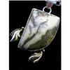 Image 1 : STERLING SILVER Estate RARE JASPER Pendant #1424102