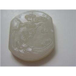 Chinese carved  jade  Pendant #1424453