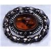 Image 1 : Georg Jensen Pin 109 with amber #1424541