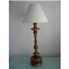 Image 1 : VERY CHIC LAMP  ABAT-JOUR GILTED AND PAINTED #1424822